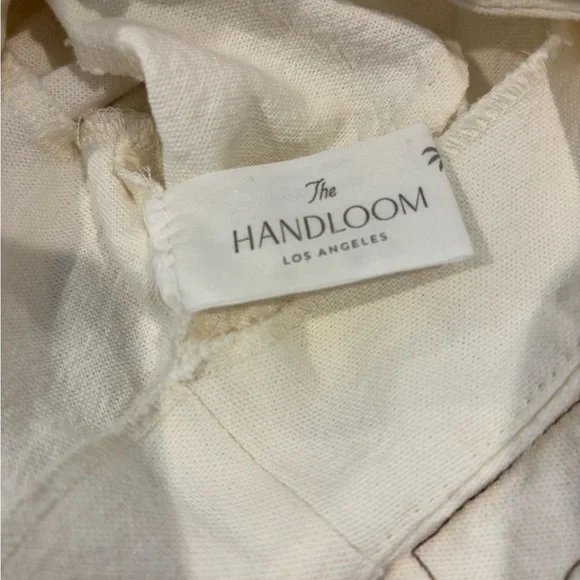 The Handloom Los Angeles Chloe Top Front Tie Crop Blouse Top - Picture 7 of 8